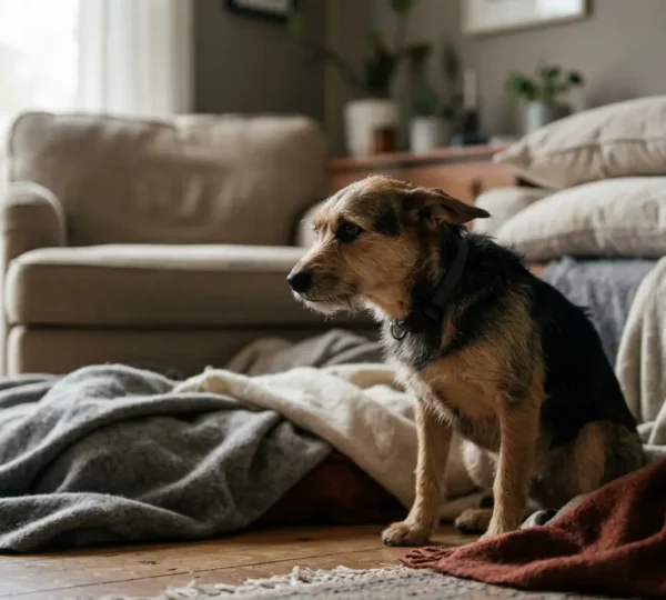 Concept métaphorique illustrant l'anthropomorphisme et ses effets sur le comportement canin